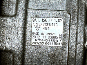 Porsche 911 991 AC Compressor (Cracked Connector) 9A112601102 Denso 447150-008